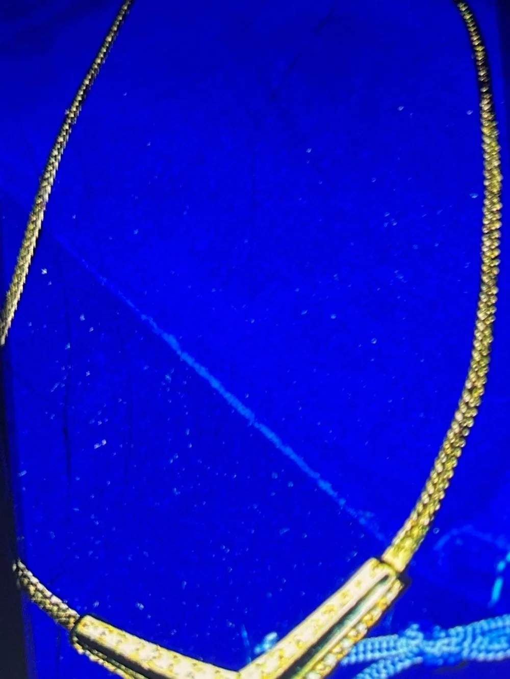SWAROVSKI Gold-plated Chevron, Necklace 16 inch m/l.